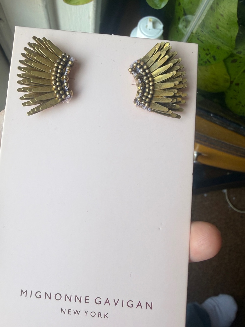 Mignonne Gavigan Mini Madeleine Earrings - Dusty Gold
